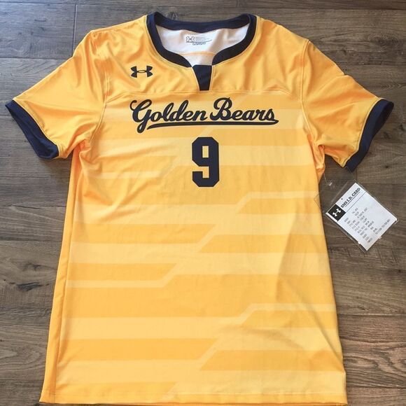 California university at Berkeley Golden Cal Bears Team #9 mens Soccer ⚽️ Jersey - Picture 1 of 3